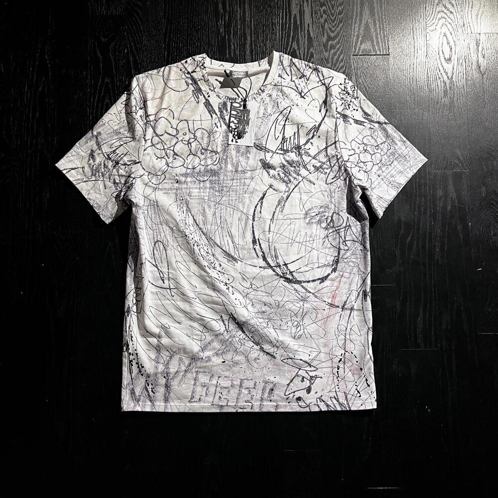 Cold Feet Grafitti White Tee Shirt